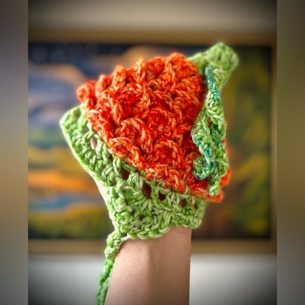 𝅺ADORABLE HANDMADE CROCHETED PUMPKIN HAT - Picture 2 of 4